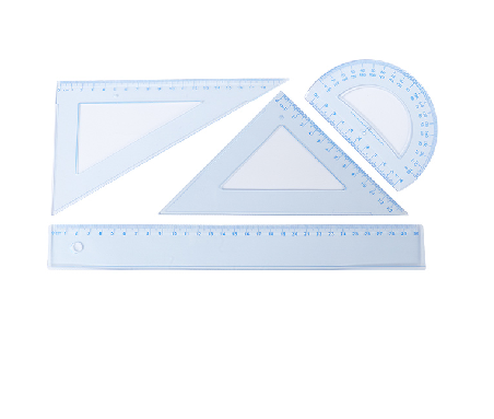30CM 4-piece set of K-material ruler set