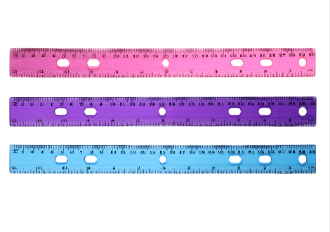 30CM3 six - hole rulers