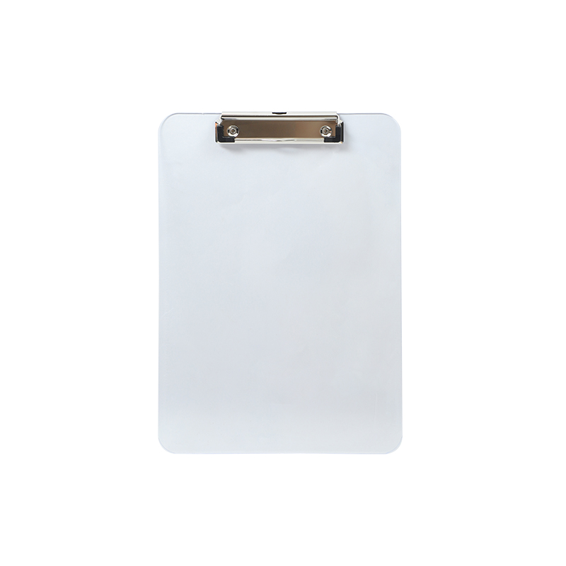 Blue transparent writing board clip A4 flat clip