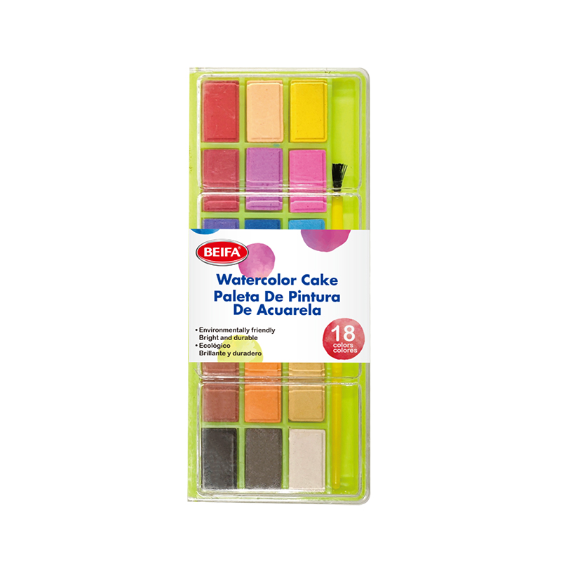 18color square Watercolor