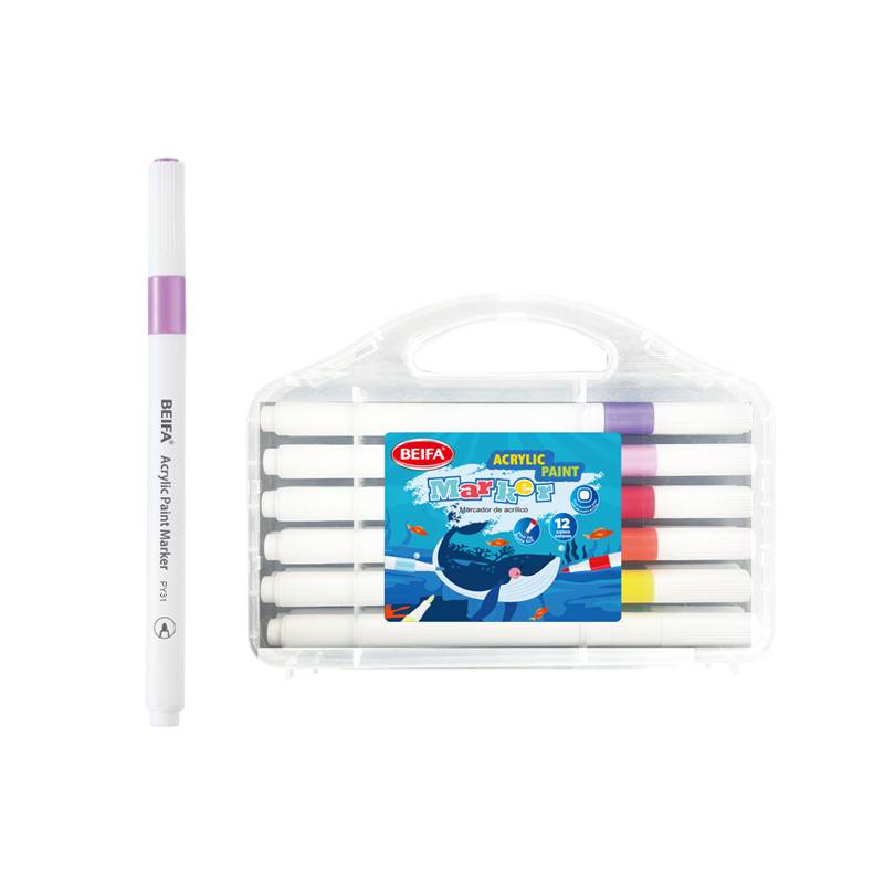 Four-corner rod acrylic marker