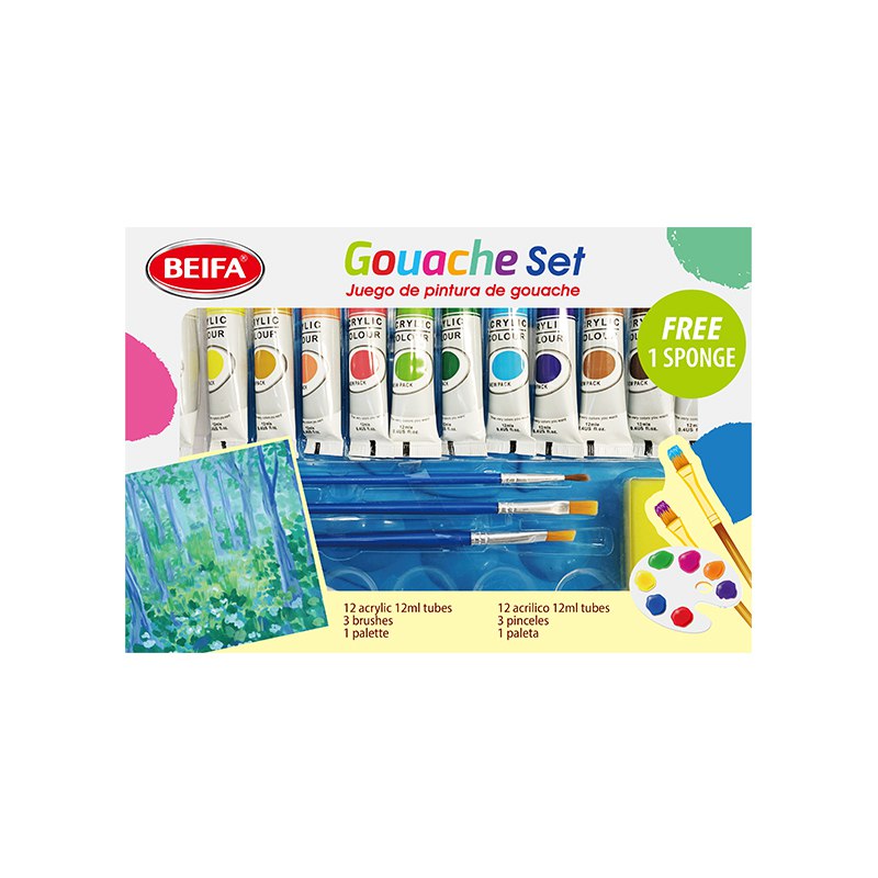 gouache painting set
