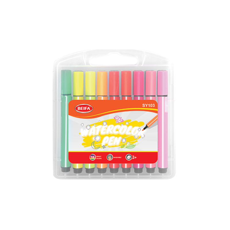 18 colors triangular barrel watercolor pen