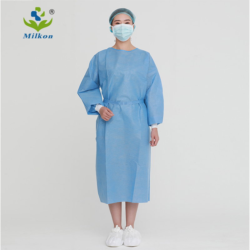 Safety Proteicve Disposable Safety Non Woven SMS Surgical Gown Isolation Gown