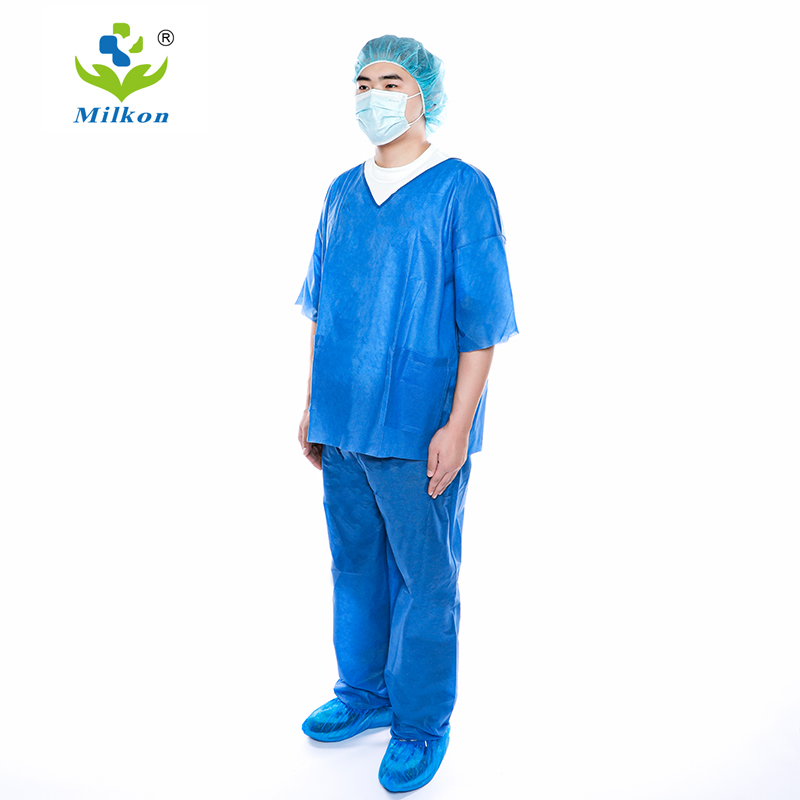 Disposable Safety Non Woven SMS Medical Operation Room Scrub Suit