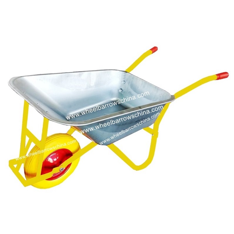 Wheelbarrow Wb5009 Wheel Barrow Construction Model Carts Solid Wheel, Pu Foam Wheel,air Wheel Barrow