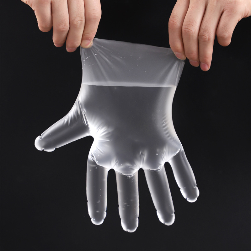 Disposable PE plastic gloves
