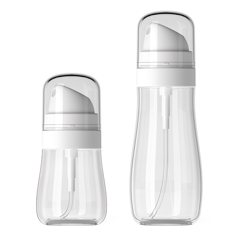 50ml Transparent Pink Bottle Hand Wash Lotion Pump Bottle Spray Bottle for Skincare