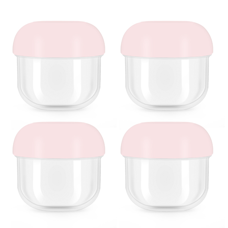 New Design 10ml Plastic Cream Jar with Silicone Sealed Inside Empty PP/PS Cream Bottle