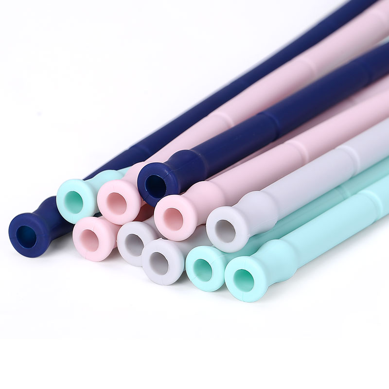 Customized Folding Straw, Cups Silicone Reusable Collapsible Straw, Reusable Foldable Straws Eco