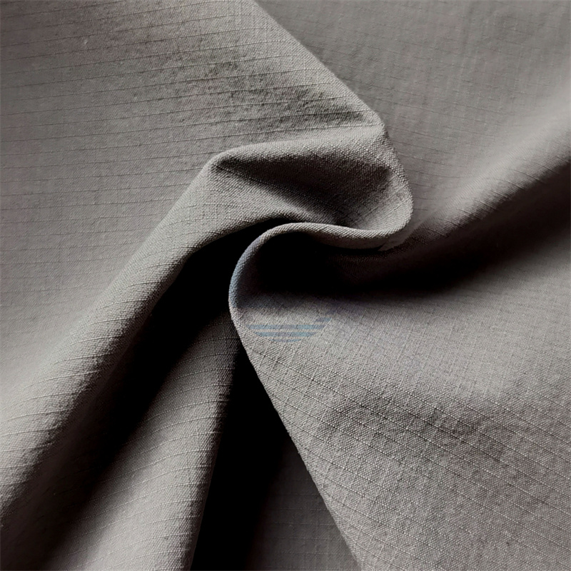 OBLSWN4282 Two ways nylon ribstop taslon spandex fabric for jacket and pants
