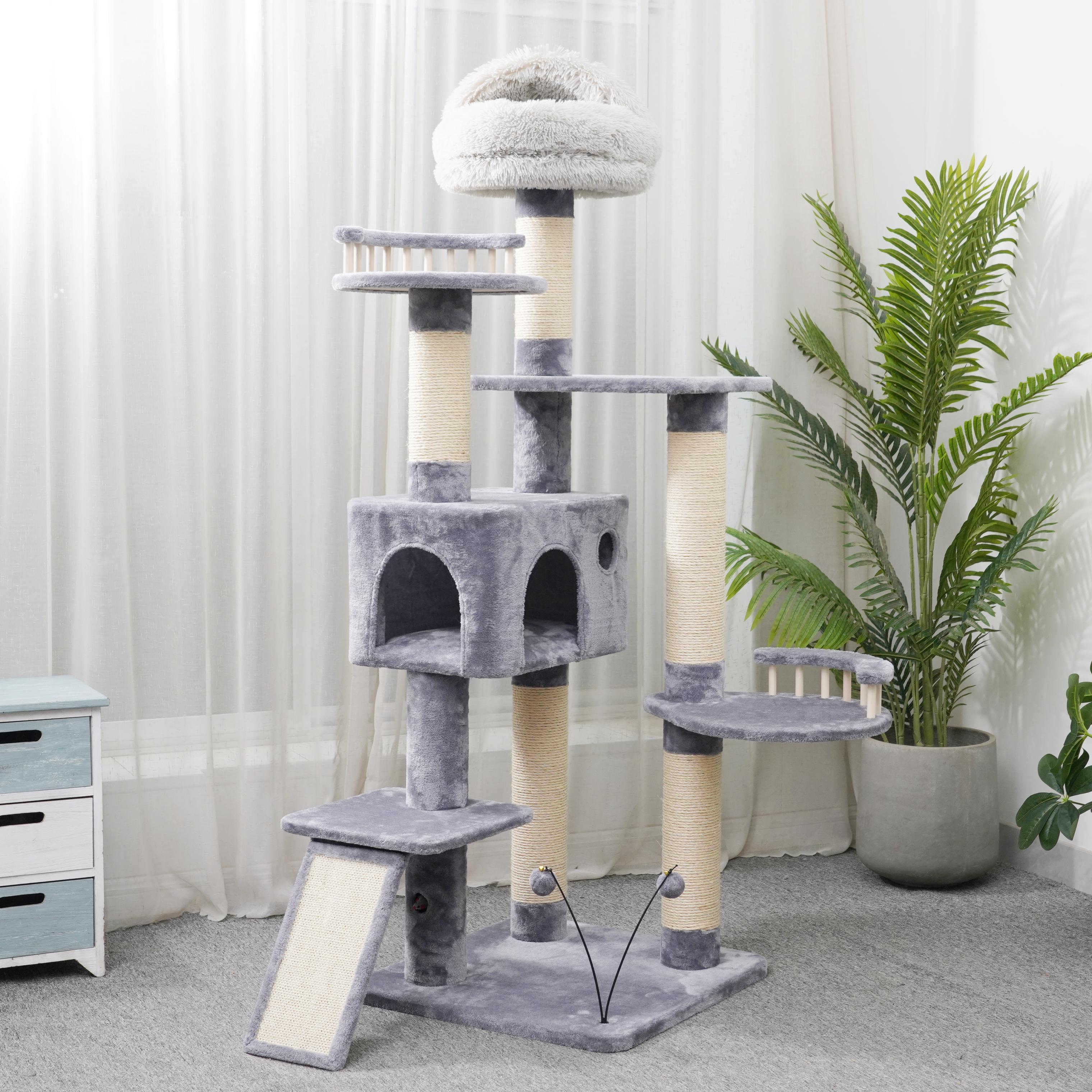 Cat scratching tree