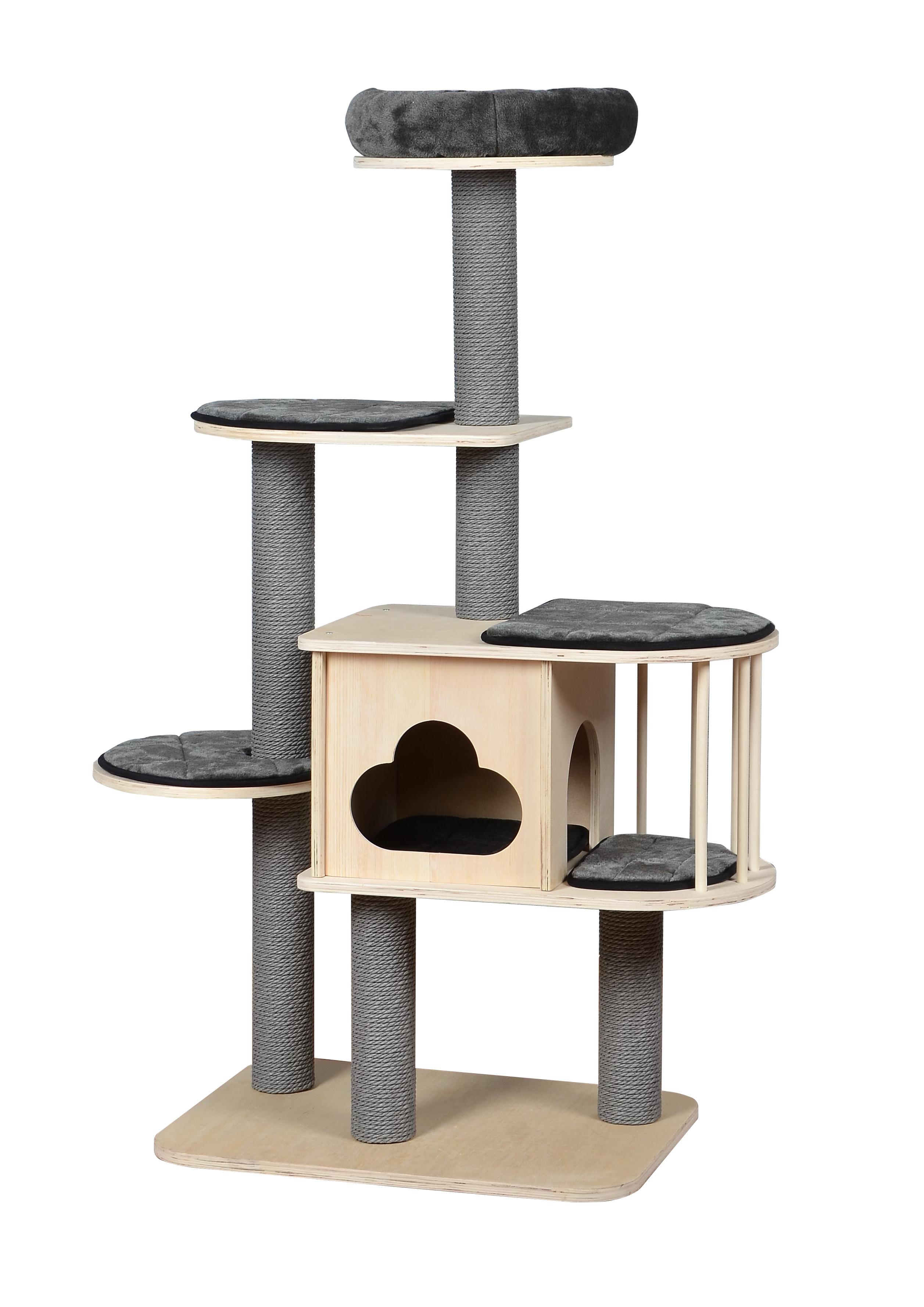 Cat scratching tree