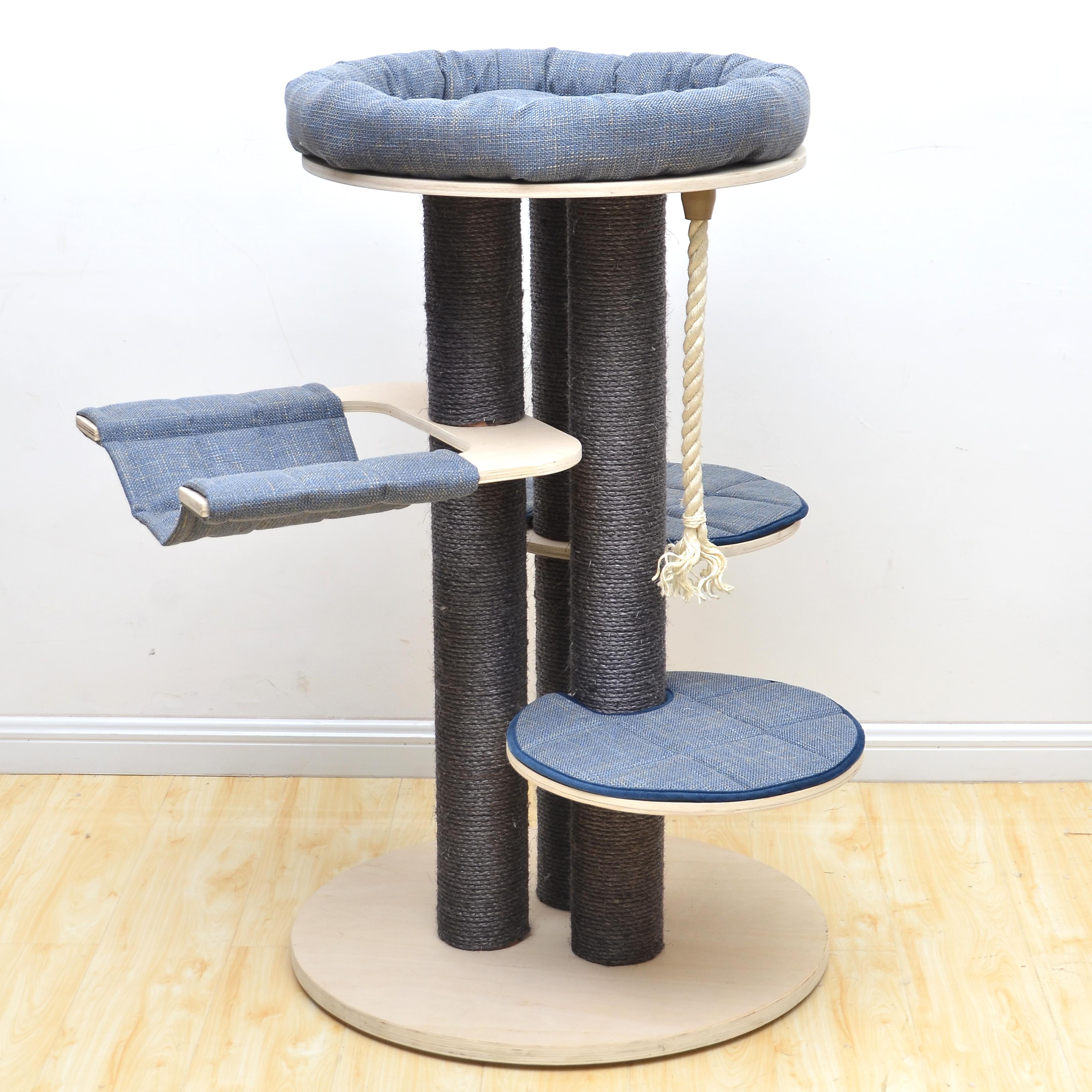 Cat scratching tree