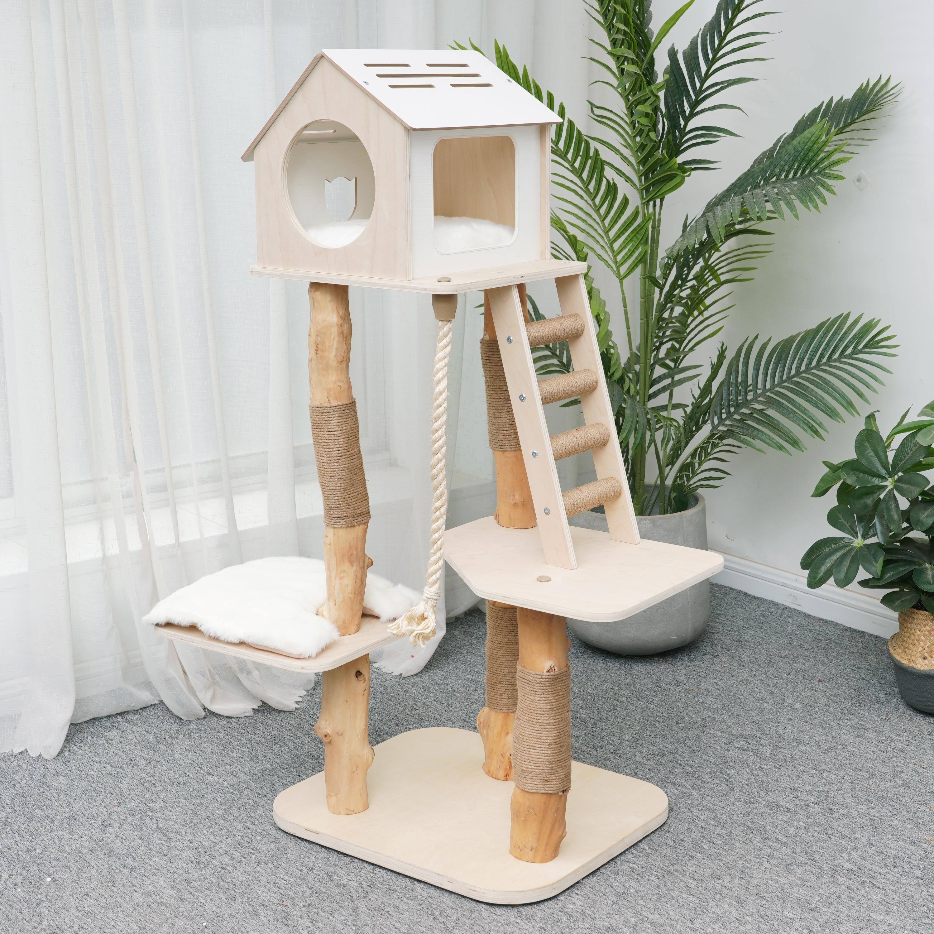 Cat scratching tree