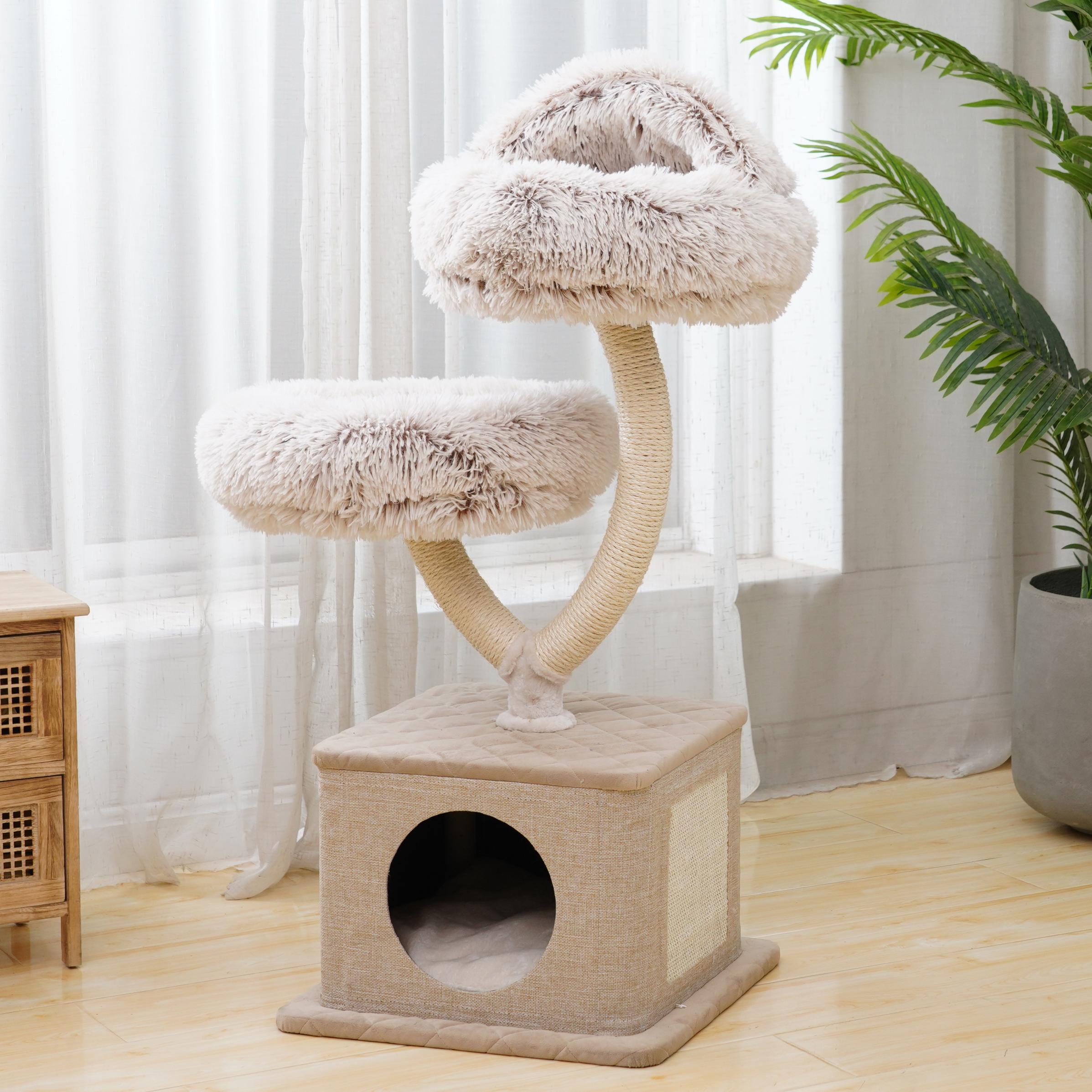 Cat scratching tree