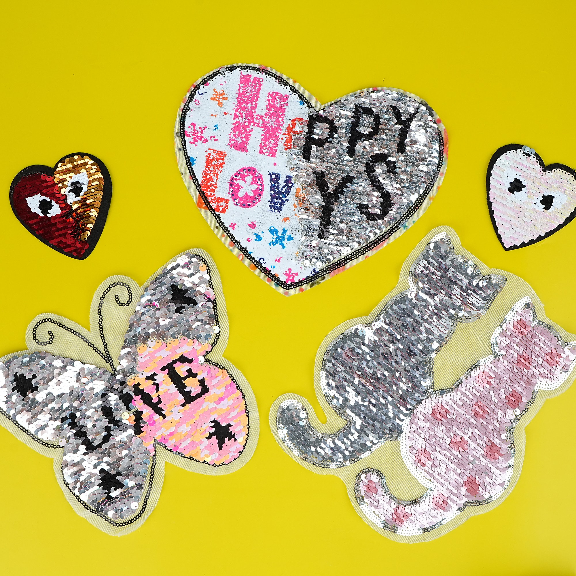 Custom Reversible Sequin Patches for Apparel