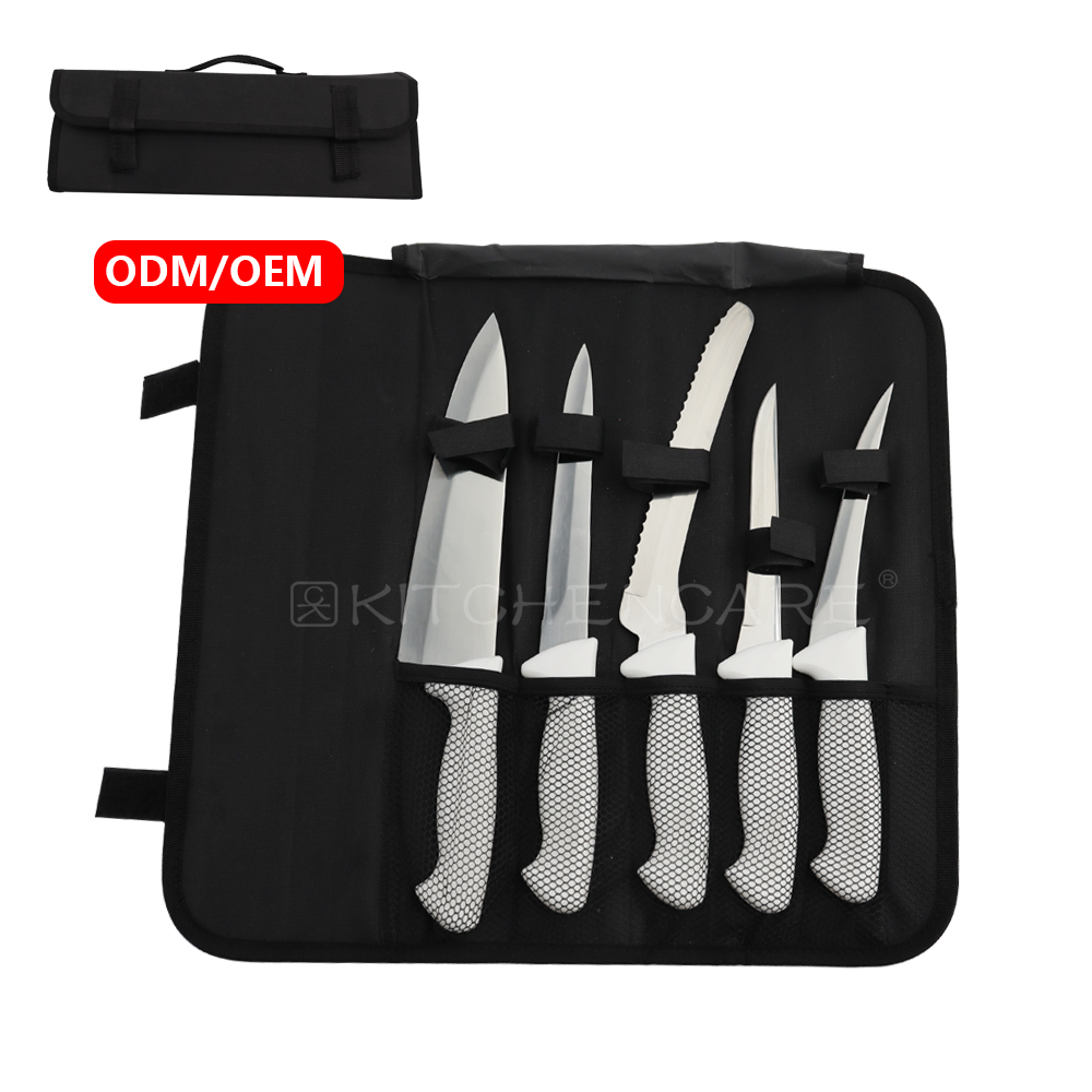 Hip-home 5pcs Stainless Steel Chef Boning Knife Customizable White Handle Filet Knife
