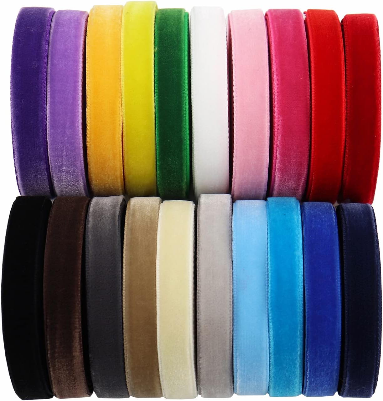 Garment Accessories Velvet Ribbon Decoration Christmas Ribbons Custom Width Wrapping Ribbon