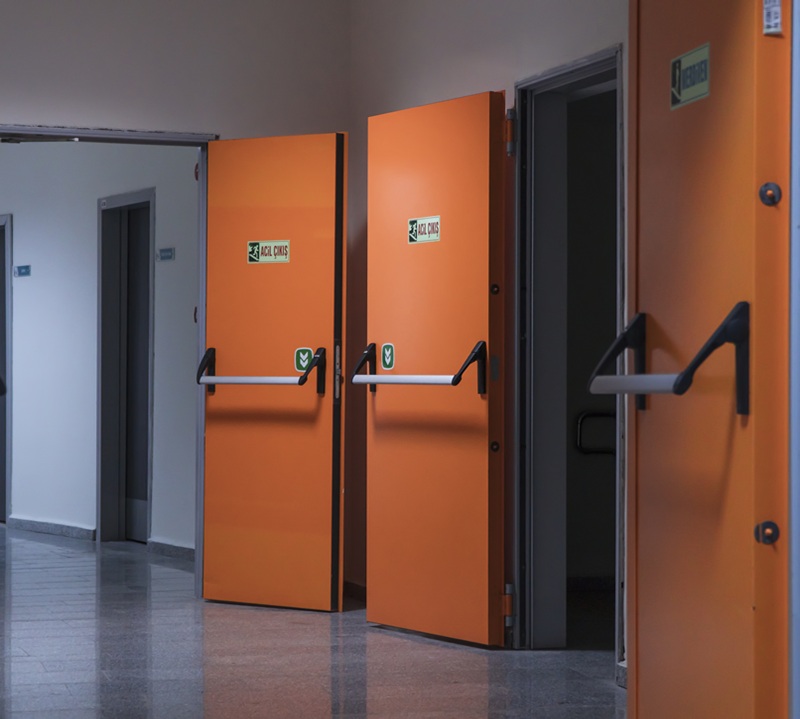 UL Certified Fire Door Factory, Steel Fire Door Fire Exit Door