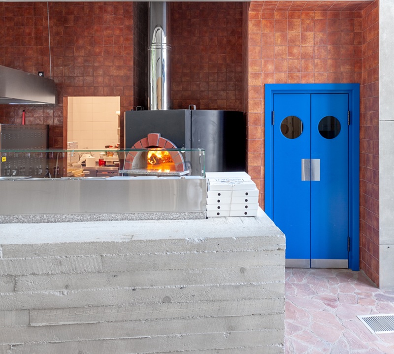Steel Fire Door Fire Exit Door,Pipe Shaft Door at Restaurant