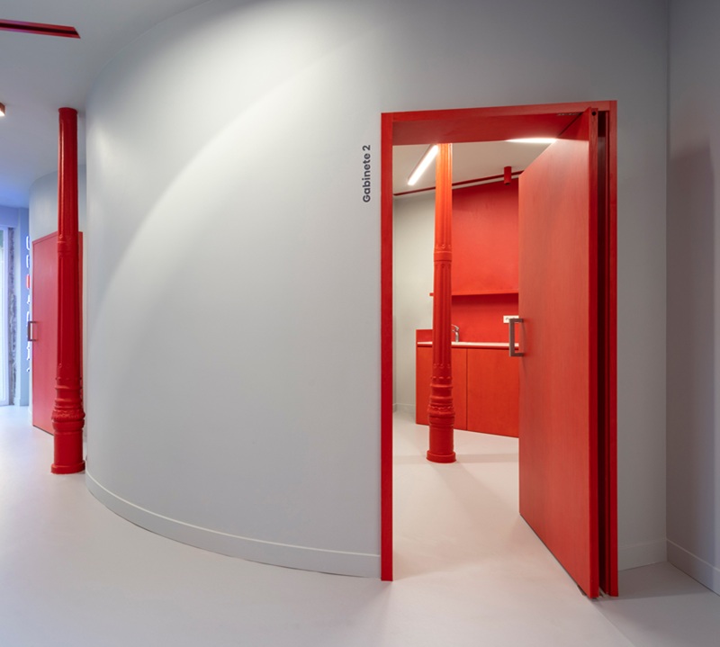 Steel Fire Door Fire Exit Door,Commercial Fire Door,at Dentist's Clinic