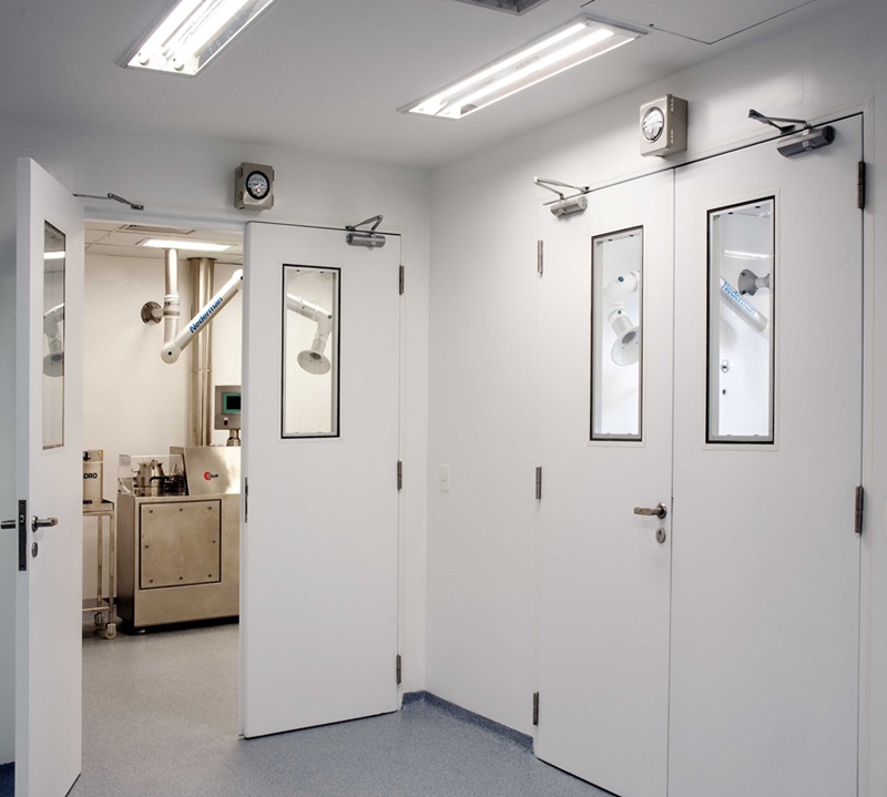 Steel Fire Door Fire Exit Door,Machine Room Fire Door at Pharmaceutical Laboratory