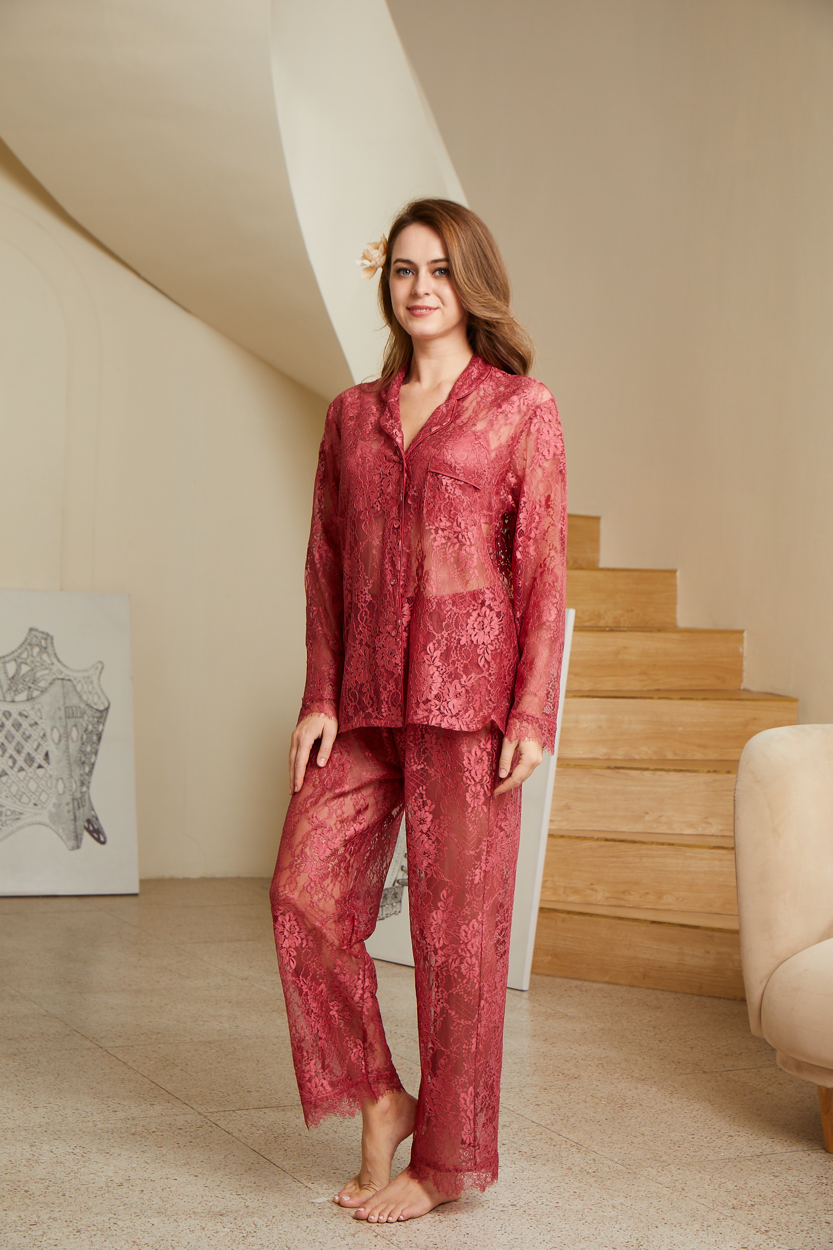 Lace Pajama Set