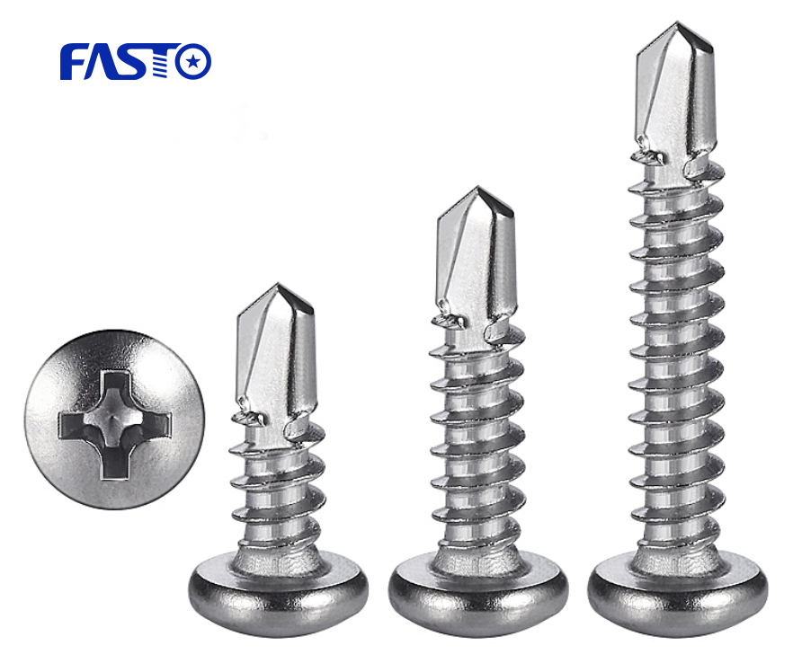 Pan head self drilling screws
