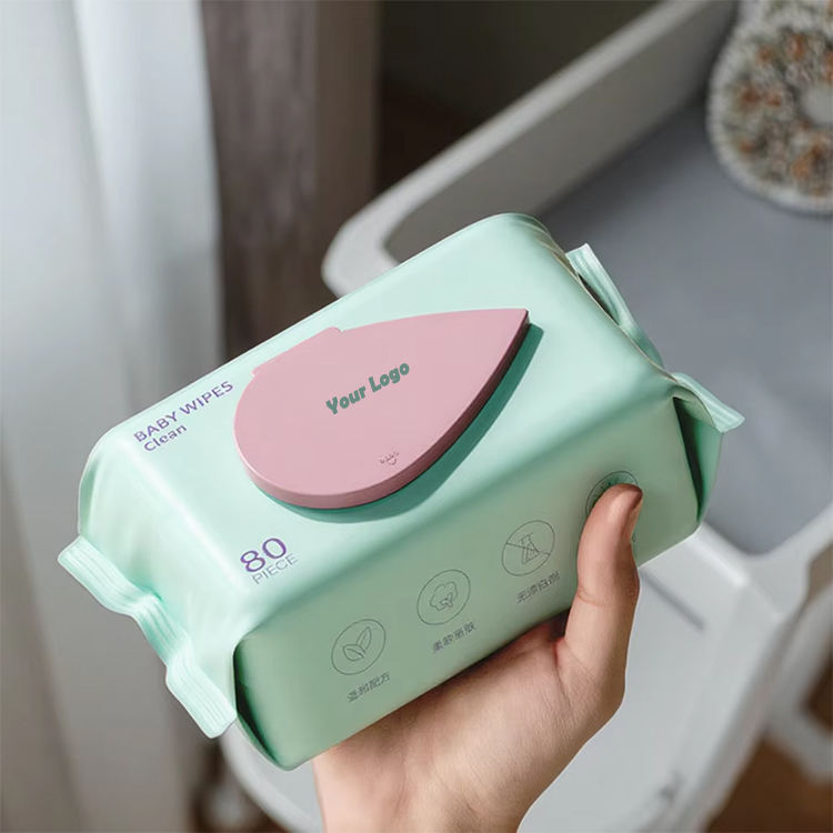 Biokleen China Factory 80pcs Baby Face Wipes Newborn Water Wipes Water Based Baby Wipes