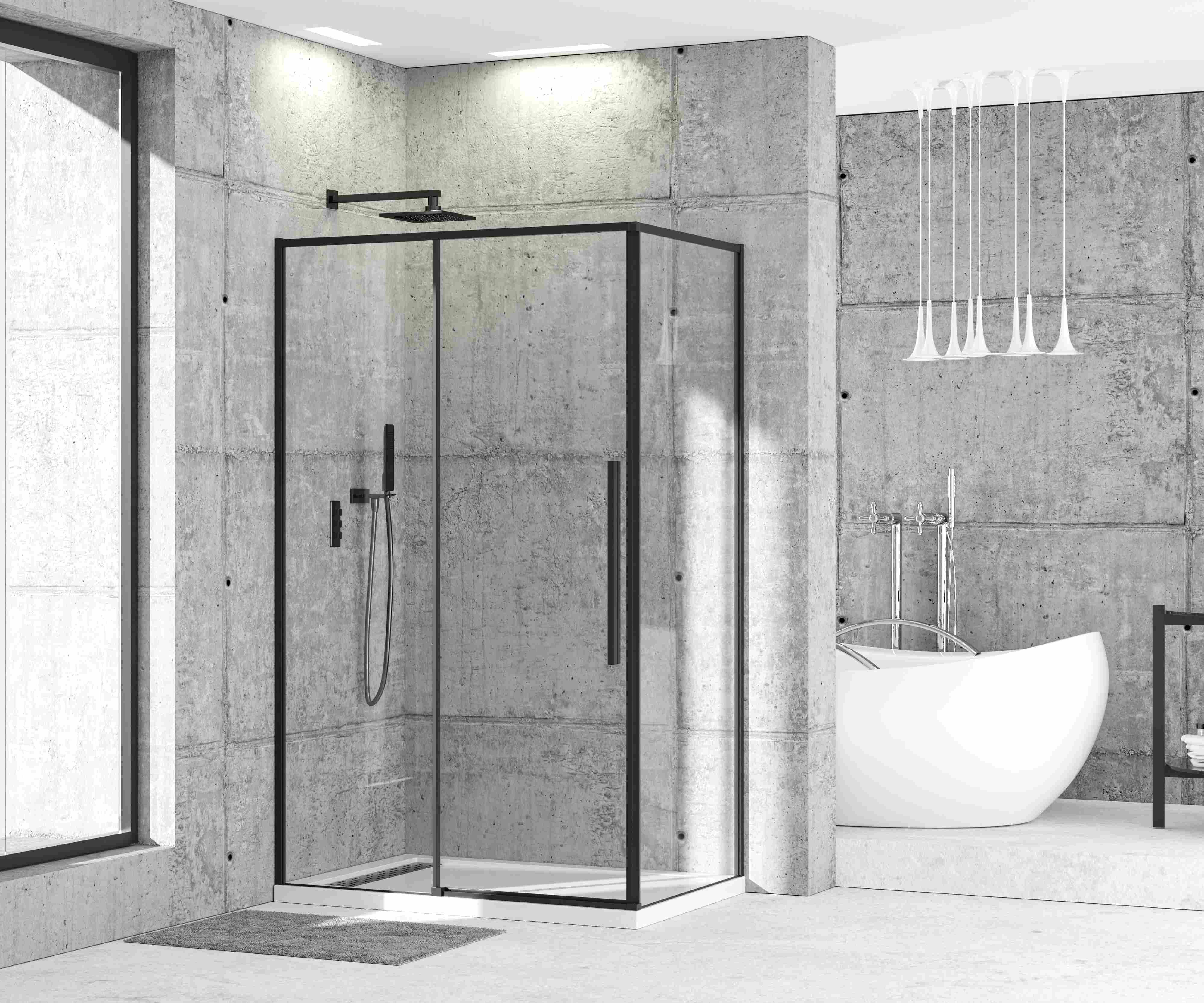 EBATH sliding shower cabin alum. frame