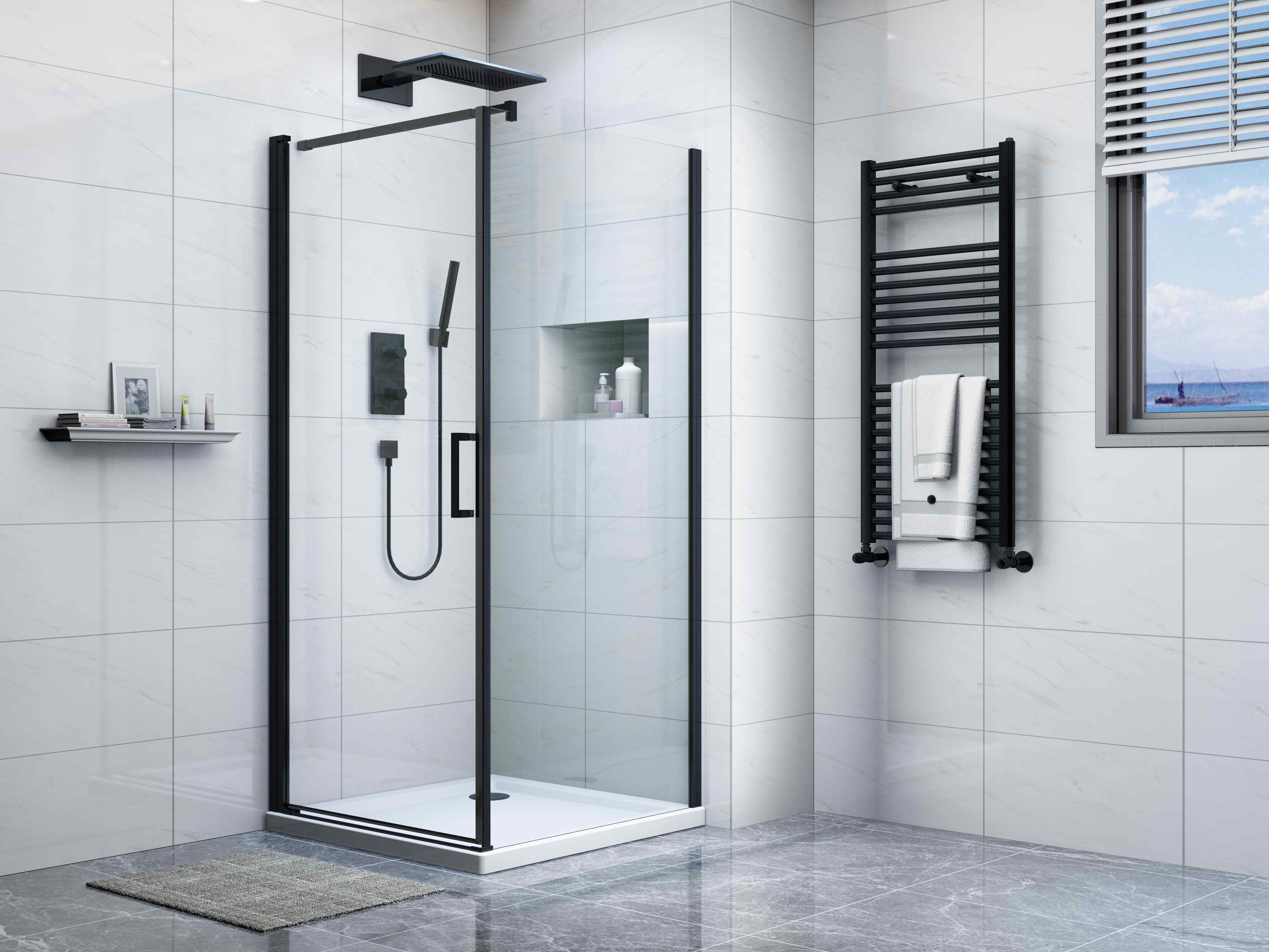 EBATH pivot opening shower cabin