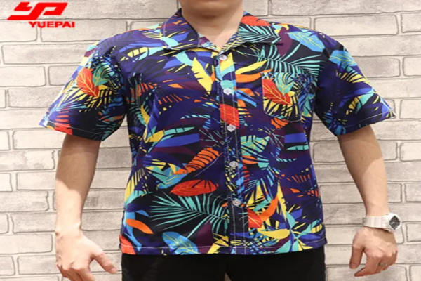 Environmentally friendly Hawaiian shirt for men