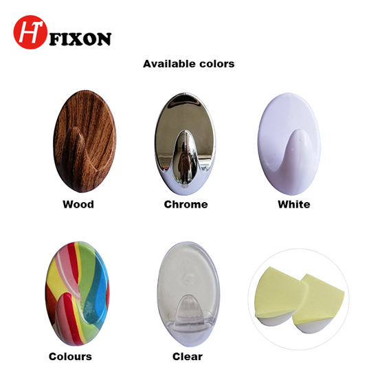 Plastic self adhesive hook plastic wall hook