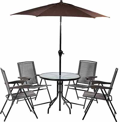 72809/3324006 Garden Furniture 6 Pieces Patio Garden Set