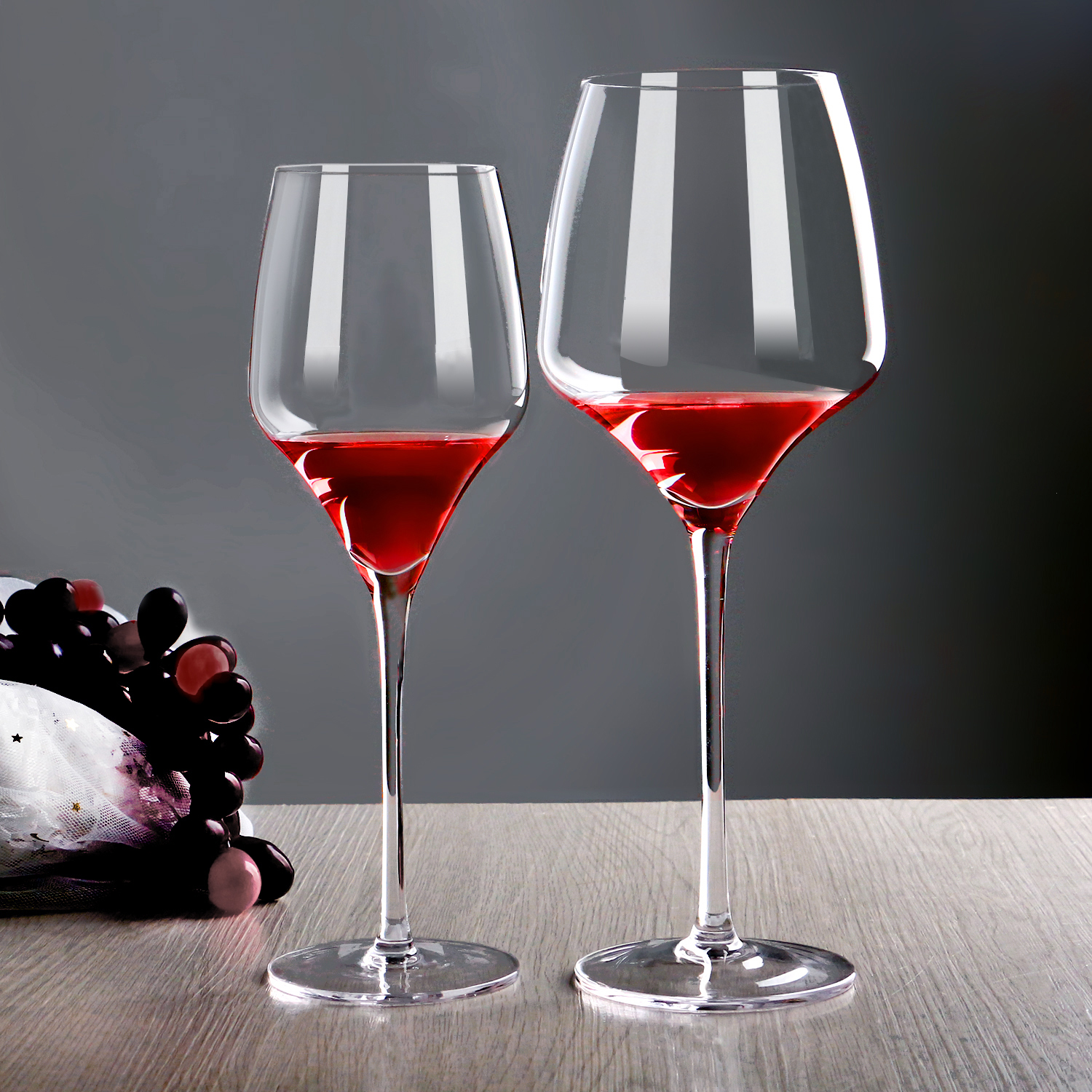 Premium Wedding Wholesale Beautiful Designer Handcraft Long Stem Blown Customized Red Wine Glasses