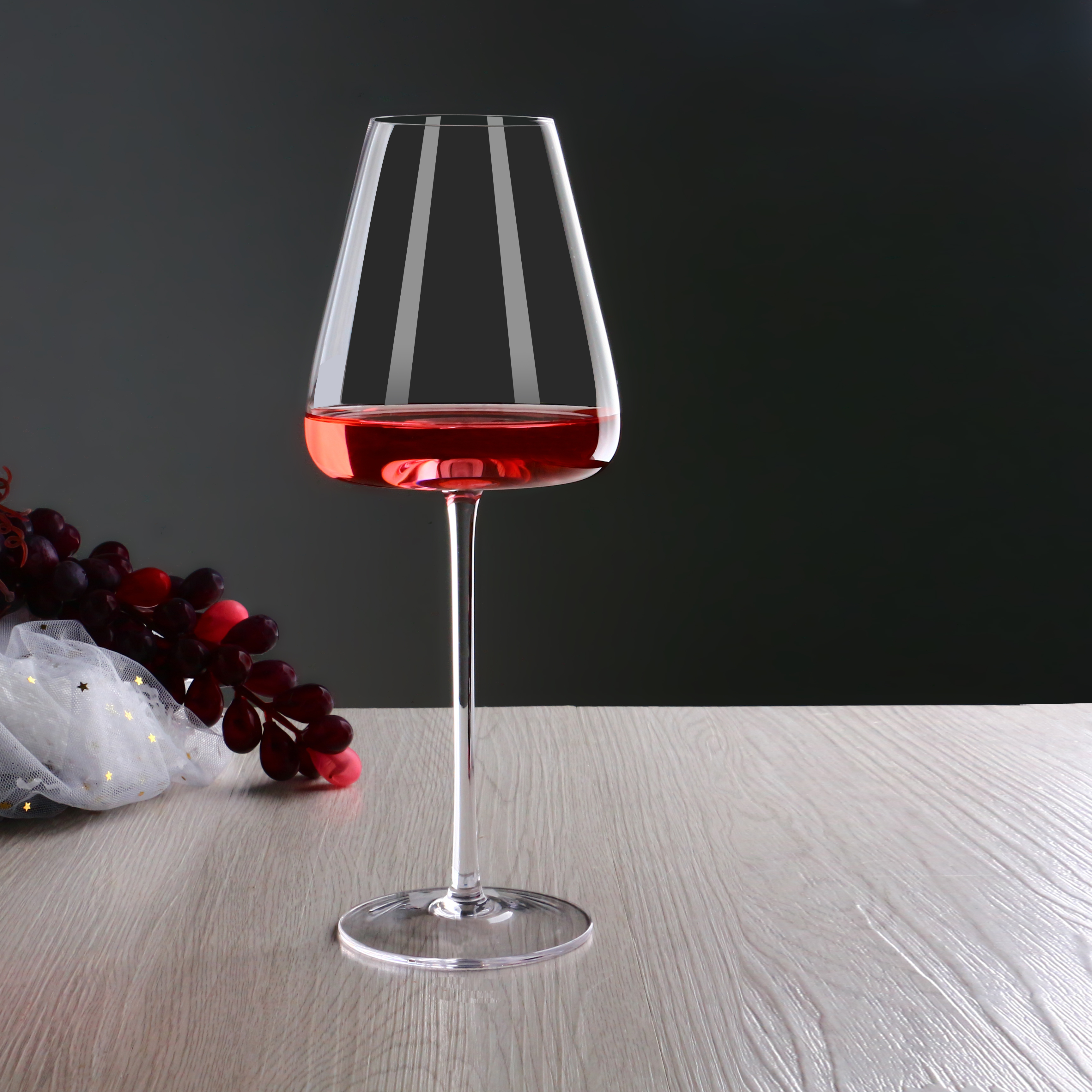 Handmade Flat Bottom clear Stem Personalized Goblet champagne Glasses Crystal Coupe Red Wine Glass