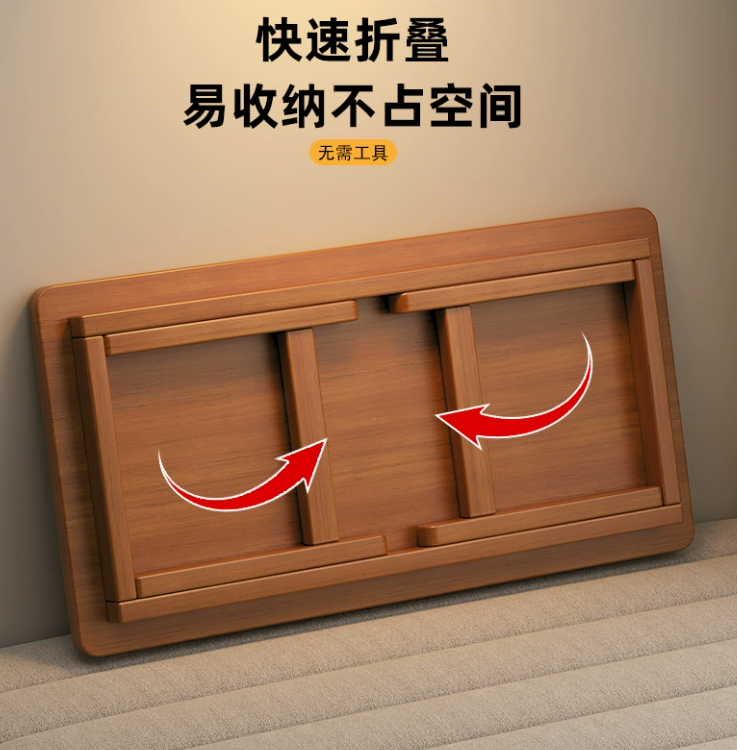 Folding table on bed, notebook computer desk, lazy student dormitory study desk, table by bay window