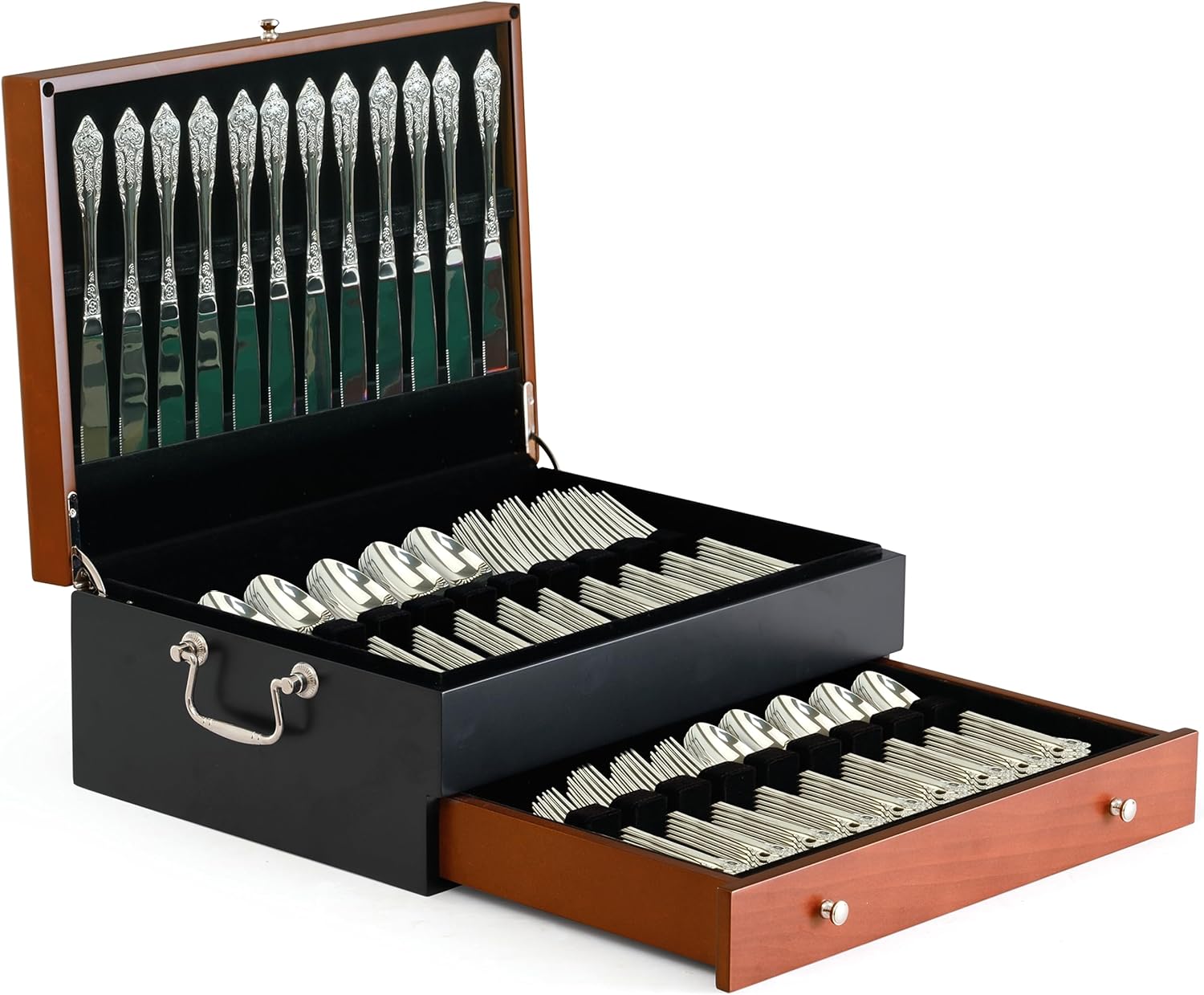 Wooden utensil box