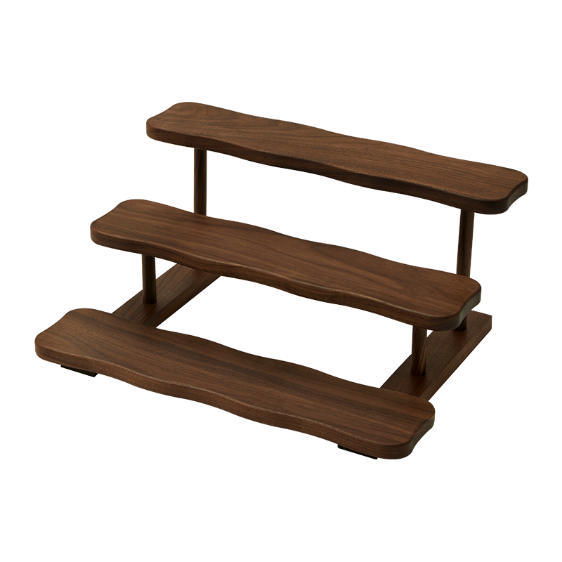 Wooden storage shelf