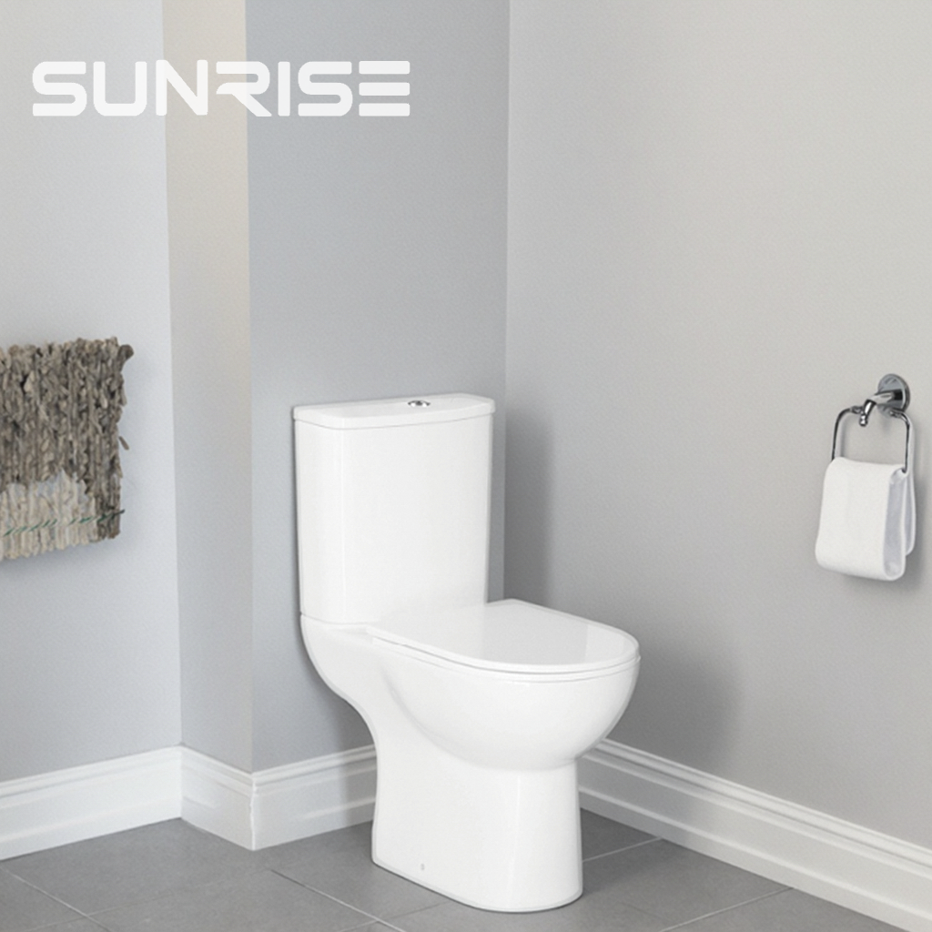 Vortex open back close coupled toilet