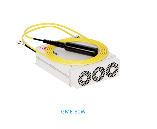 30W Cost-effective MOPA Pulsed Fiber Laser Source suitable for metal surface black or color marking