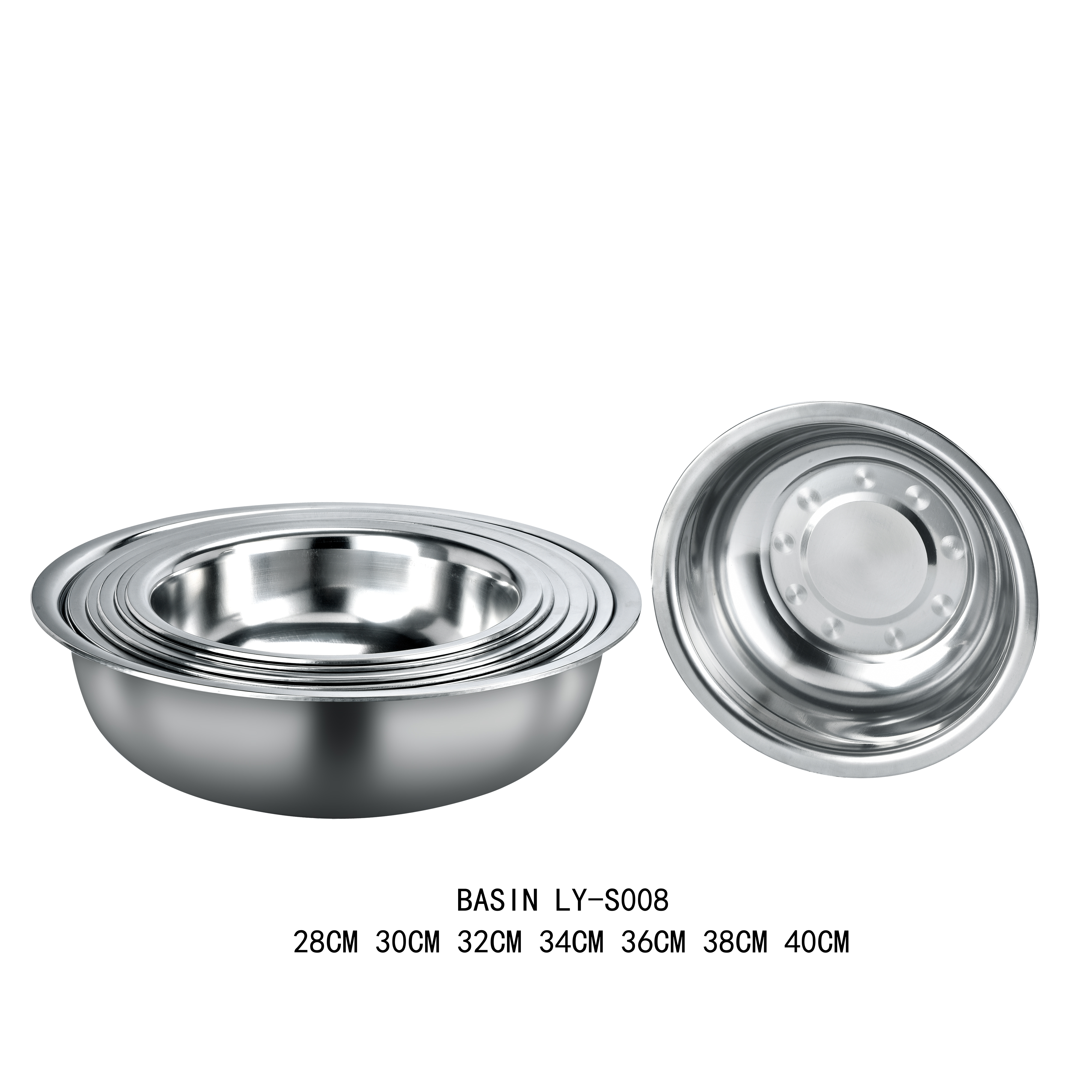 Stainless steel basin
