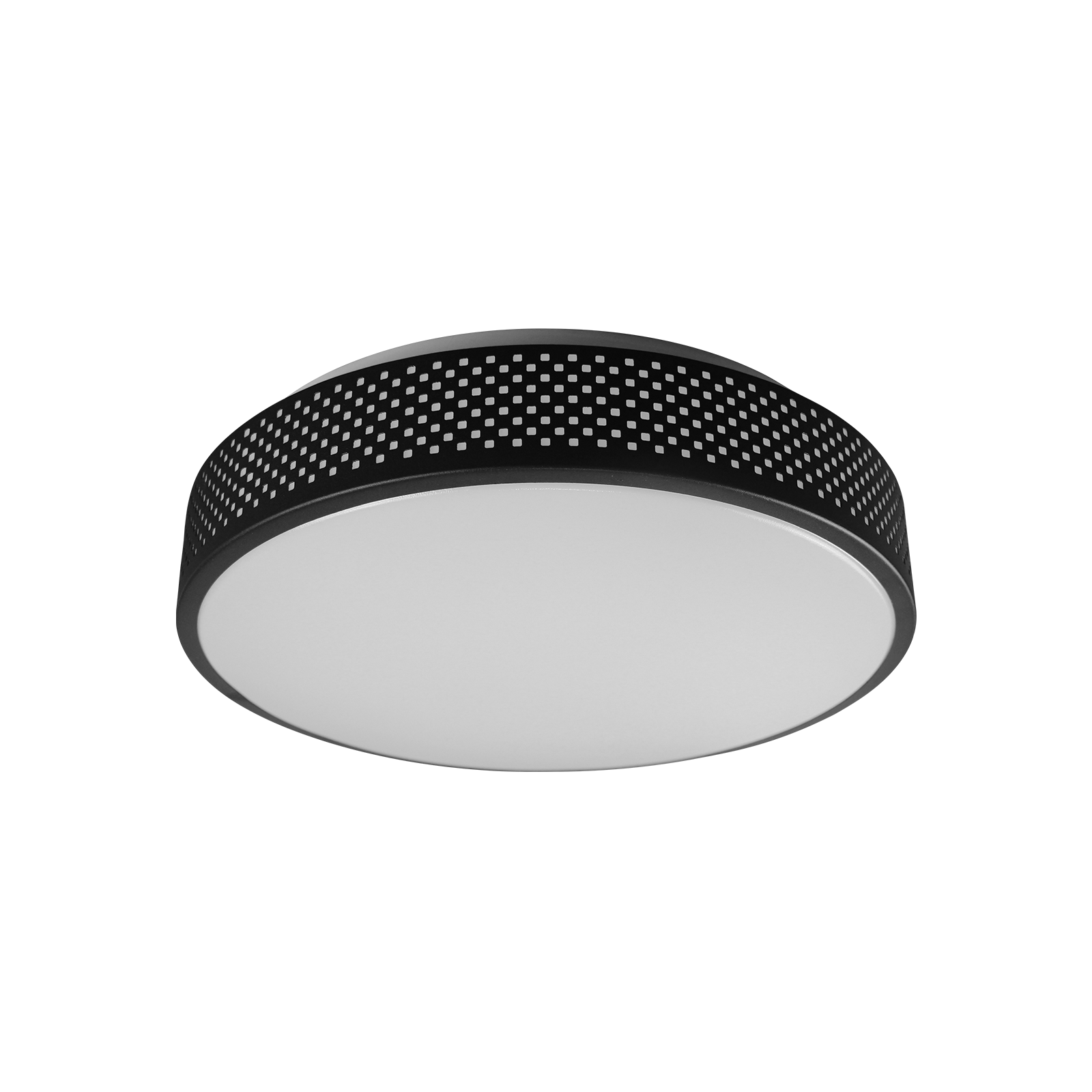 Worbest14 Inch LED Ceiling Lamp Five-Color Temperature Dimmable Bedroom Living Room Lamp Black Frame
