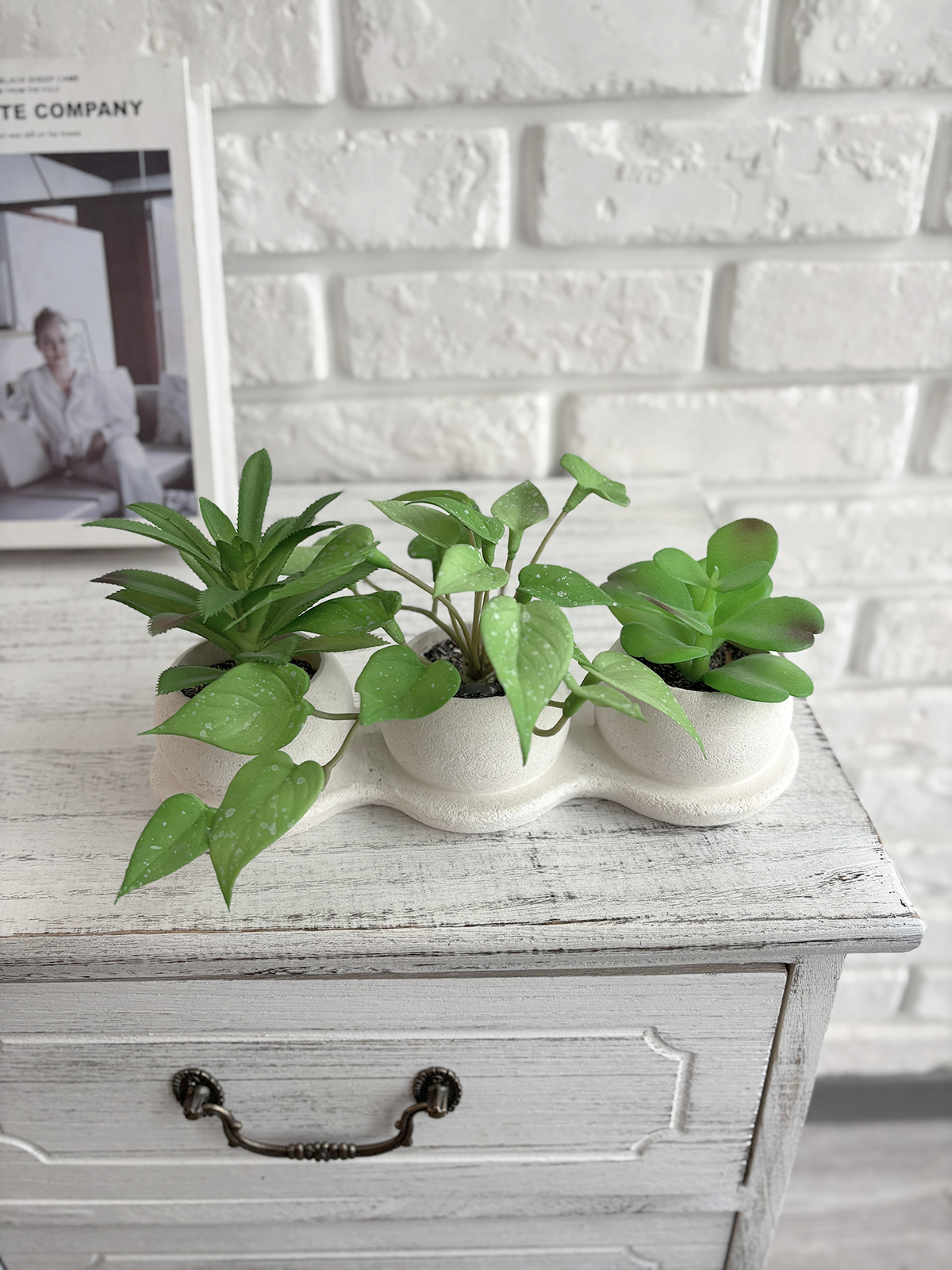 Faux greenery