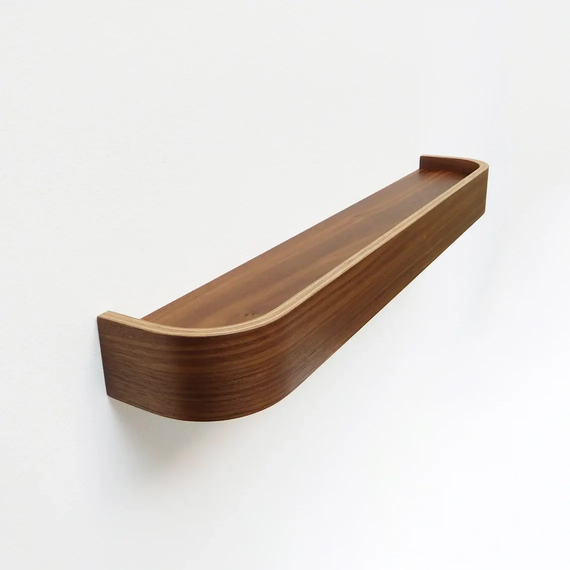 Rounded Edge Wood Shelves