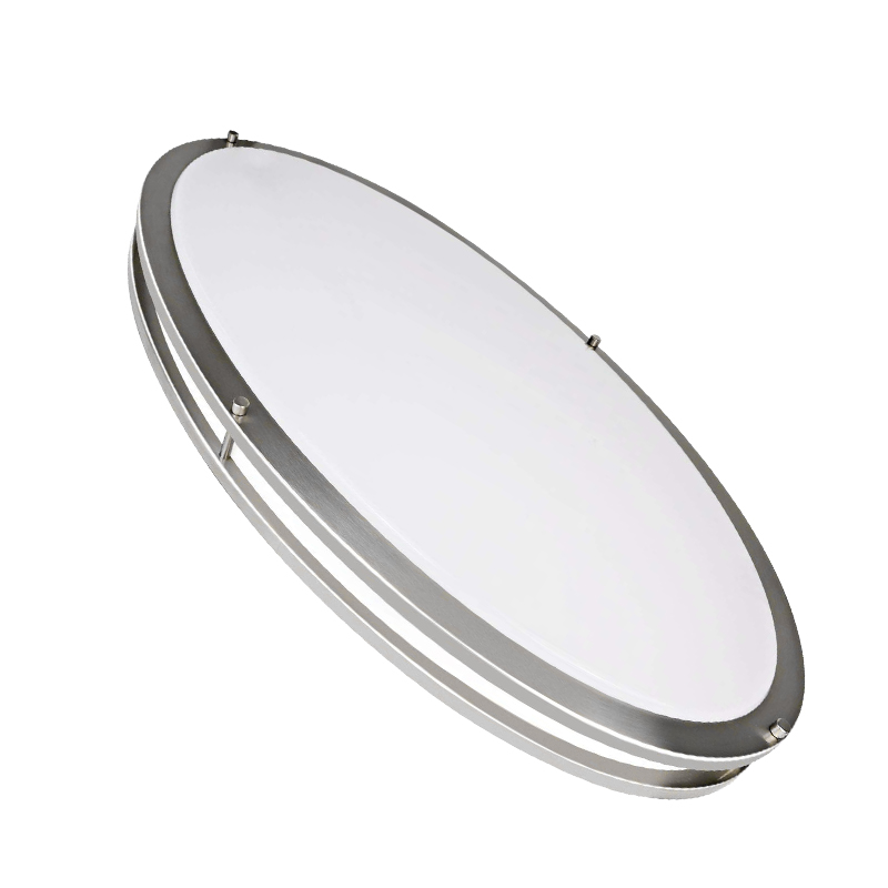 Worbest 32inch Double Ring Ceiling Light 3CCT Options PMMA Cover Steel Brush Nickel ETL/cETL Listed