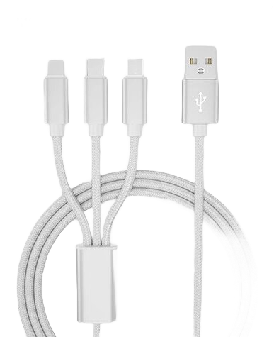Dual Type-C 2-in-1 PD Fast Charging Braided Data Cable | Compatible with Apple / Huawei / iPad