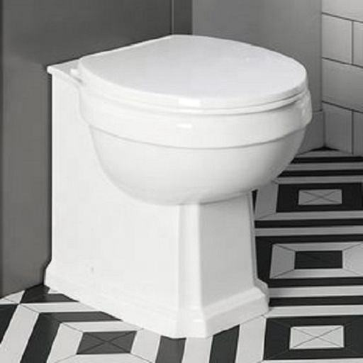 Short Projection Back To Wall Pan Heritage Toilet Bowl