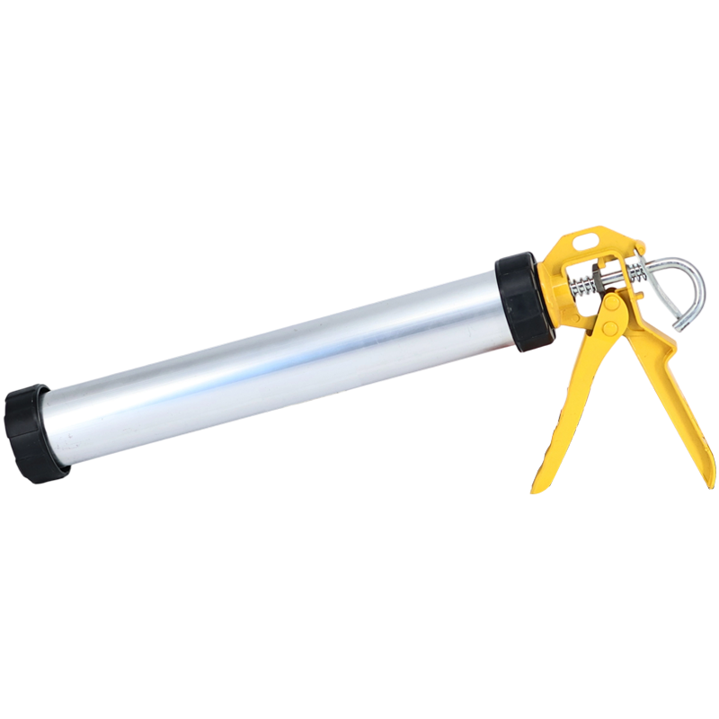 Aluminium tube caulking gun
